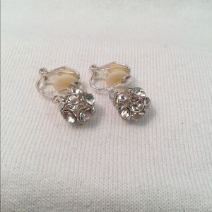 Sparkly clip earrings